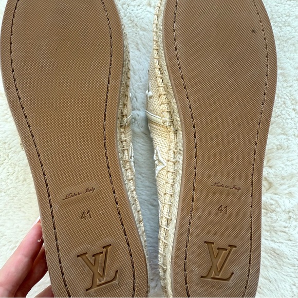 NEW!!! Louis Vuitton women canvas espadrilles LV print size 41 EU Retail 900$ - Picture 5 of 9